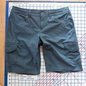 Kuhl Freeflex 10" Cargo Shorts - Women's Blue Gray Size 10